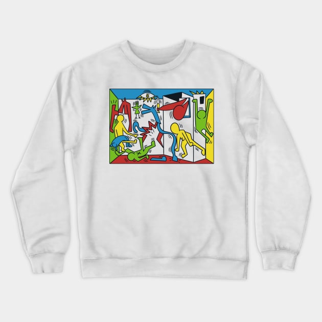 Haring Guernica Crewneck Sweatshirt by aStro678